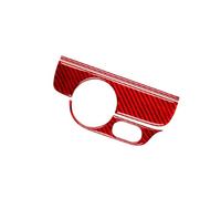 Protector Cover Trim interni Per Jetta 2011 2012 2013 2014 Accessori Interni In Fibra Di Carbonio Auto Faro Interruttore Pannello Telaio Trim Adesivo(RED)