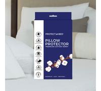 Protector de almohada de felpa de algod n premium Protect-A-Bed con cremallera, impermeable, paquete de 1, tama o Queen
