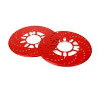 Protector de disco de rueda 2 pezzi di disco freno a tamburo, copertura decorativa in alluminio per, antipolvere per ruota posteriore auto(A)