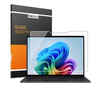 Protector de pantalla de vidrio templado MEGOO para Microsoft Surface Laptop 7 (2024, 15 pulgadas) - Resistente a rayones, fácil instalación, alta claridad