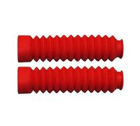 Protector Staub Abdeckung Gamaschen Gamaschen Boot Schock 2X Motorrad Gummi Motorrad Gabel Universal Copri ammortizzatori anteriori moto(Red)