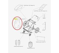 Thule COBERTOR Transparente CARRITO DOBLE 17-X