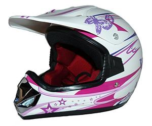Protectwear Casco Bambini Cross e Corsa, Rosa, Taglia XXXS