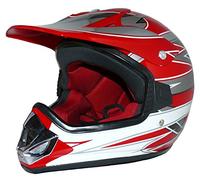 Protectwear Casco Bambini Cross e Corsa, Rosso, Taglia XS