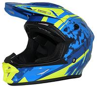 protectWEAR Casco cross casco enduro modello blu giallo R710X-XL