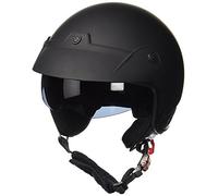 Protectwear Casco Jet con Visiera Integrata, Nero, Taglia M