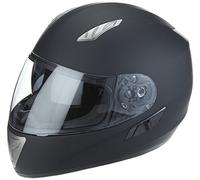 protectWEAR Casco moto nero opaco con visiera parasole H520-ES - L