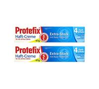 Protefix - 2 confezioni di pasta adesiva per dentiera, extra forte, con forza adesiva sul bagnato, 47 g (etichetta in lingua italiana non garantita)