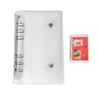 Protège-documents A6/A7 - Classeur Trasparente PVC Avec Fermeture, Pochette À Feuillets Mobiles Pour Carnet, Photocartes, Documents, Budget, École, Bureau, Garçons Et Filles