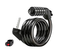 Protegge codice a 5 cifre del lucchetto per cavo della bici, leggero, durevole, lucchetto sicurezza per ciclismo, per ciclisti pendolari e in viaggio, combinazione biciclette