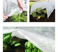Protegge le piante all'aperto dal gelo invernale utilizzando tessuto non tessuto resistente agli strappi e al freddo, con design traspirante e stabilizzazione integrata (3 x 6 m bianco)