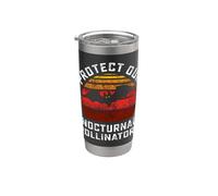 Proteggere I Nostri Impollinatori Notturni Pipistrelli Retrò Bicchiere termico in acciaio inox doppia parete