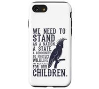 Proteggere la fauna selvatica Cacatua Conservazione della natura Custodia per iPhone SE (2020) / 7/8