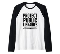 Proteggere Le biblioteche pubbliche Maglia con Maniche Raglan