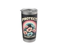 Proteggere Trans vive Trans Donne Transgender Bicchiere termico in acciaio inox doppia parete