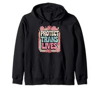 Proteggere Trans vive Trans Donne Transgender Felpa con Cappuccio