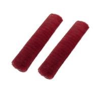 Proteggi 2 Pezzi Di Copertura Morbida Per Cintura Sicurezza Per Auto In Pelle Pecora Imbottitura Per Spallacci Cuscino Cintura Sicurezza(Red wine)