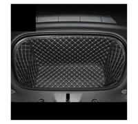 Proteggi Bagagliaio Per Tesla Per Il Modello Y 2024 Imbottitura Protettiva Completa In Pelle Per Vano Anteriore Dietro(Black beige front)