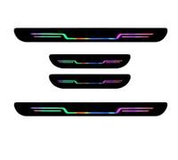 Proteggi Battiscopa Auto, Fascia Protettiva Antigraffio per Portiere, Adesivi Protettivi Anti Graffio con 4 Design Colorati per Decorazione e Protezione Veicoli Camion Pedane