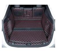 Proteggi Baule Per Tesla Per Model Y 2021 2022 Fission Tappetino Baule Posteriore In Pelle Impermeabile Resistente Completamente Circondato Rivestimento Bagagliaio(Rosso)