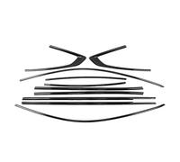 Proteggi bordo auto Striscia Per Arteon Per VW Per CC 2019-2023 In Acciaio Inox Nero Auto Davanzale Finestra Trim Stampaggio Copertura 10PCS Accessori