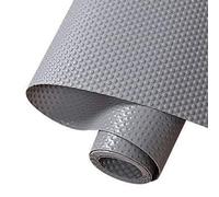 Proteggi cassetto cucina rotolo plastica protezione mobili per lavelli, copri cassetti armadietti cucina plastica antiscivolo misura 50 cm di larghezza x 2 m di lunghezza, colore grigio