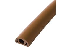 Proteggi cavo spegni-cavo for copertura da pavimento, 2 m Prolunga di alimentazione autoadesiva Guaine for scanalature for cavi elettrici Coperture(Brown)