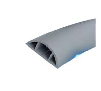 Proteggi cavo spegni-cavo for copertura da pavimento, 2 m Prolunga di alimentazione autoadesiva Guaine for scanalature for cavi elettrici Coperture(Gray)