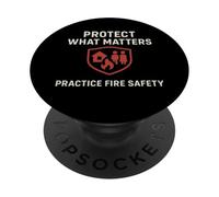 Proteggi ciò che conta, pratica la sicurezza antincendio, la consapevolezza della famiglia PopSockets PopGrip Adesivo