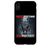 Proteggi ciò che è mio Paura Qual è il prossimo divertente Alpha Wolf Meme Custodia per iPhone XS Max