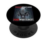 Proteggi ciò che è mio Paura Qual è il prossimo divertente Alpha Wolf Meme PopSockets PopGrip Adesivo
