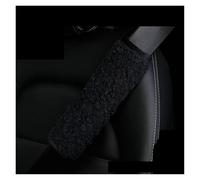 Proteggi Coprispalle Per Auto In Pile Piccolo Caldo Invernale Decorazione Per Cintura Di Sicurezza 1/2 PC Interno Per Donna Cuscino Cintura Sicurezza(Black 1PC)
