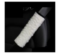 Proteggi Coprispalle Per Auto In Pile Piccolo Caldo Invernale Decorazione Per Cintura Di Sicurezza 1/2 PC Interno Per Donna Cuscino Cintura Sicurezza(White 1PC)