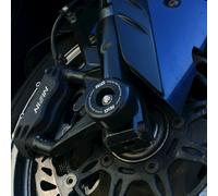 proteggi di forcella r & g racing-nero per ricambi moto