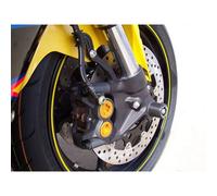 proteggi di forcella r & g racing-nero per ricambi moto