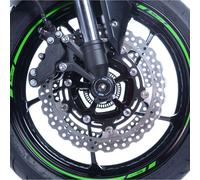 proteggi di forcella r & g racing-nero per ricambi moto