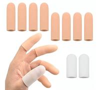 Proteggi Dita,Gel Manicotti per Dita Protezioni per Dita in Gel,Gel Finger Protector Support,Copridito in Silicone,Protezione Dita Mano,Per Incrinatura di Dita,Artrite Alle Dita e Altro.10PC