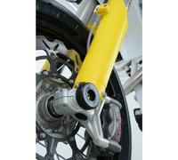 Proteggi forcella r & g nero da corsa per i motocicli ricambi accessori pezzi