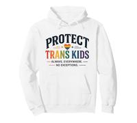 Proteggi i Bambini Trans LGBTQ+ Pride Equality Support Design Felpa con Cappuccio