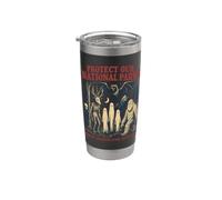 Proteggi i nostri parchi nazionali Mothman Cryptid Weirdcore Horror Bicchiere termico in acciaio inox doppia parete