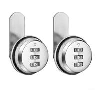 Proteggi i tuoi oggetti con questo set di serrature meccaniche a combinazione per vari usi, tra cui cassette postali e cassetti (argento)