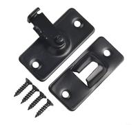 Proteggi i tuoi segreti con forti ganci ad angolo retto in acciaio inox progettati specificamente per porte scorrevoli (nero)