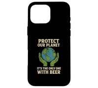 Proteggi il nostro pianeta è l'unico con la birra Salva la Terra Custodia per iPhone 16 Pro Max