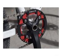 Proteggi la corona per bici da strada con 104BCD guardia della catena della bicicletta in lega di alluminio per un uso duraturo (40-42T argento)