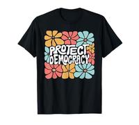 Proteggi la democrazia Retro Vintage Patriottico PRO Democratico Maglietta