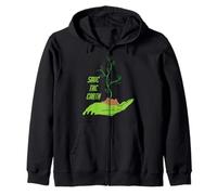 Proteggi la Terra // Salva la Terra Felpa con Cappuccio