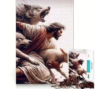 Proteggi le pecore - Puzzle da 1000 pezzi per adolescenti - Pensa in modo intelligente - Giocattolo per momenti di condivisione - Taglio liscio - Lista dei desideri di Babbo Natale 50x75cm