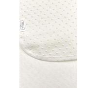 Proteggi-materasso Meyco antiscivolo per lettino (proteggi-materasso in cotone e poliestere, traspirante e assorbiumidità, antiscivolo, dimensioni: 60 x 120 cm), Bianco