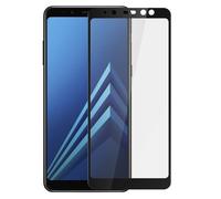 Proteggi schermo in vetro temperato ultrasottile Avizar con bordi neri per Samsung Galaxy A8