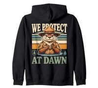 Proteggiamo All'alba Wildlife Otter Felpa con Cappuccio